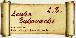 Lenka Bukovački vizit kartica